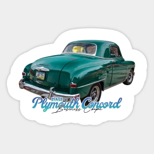 1951 Plymouth Concord Business Coupe Sticker